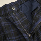 FURROW BALLOON PANTS #BLUE PLAID [SU23-B02]