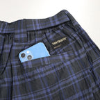 FURROW BALLOON PANTS #BLUE PLAID [SU23-B02]
