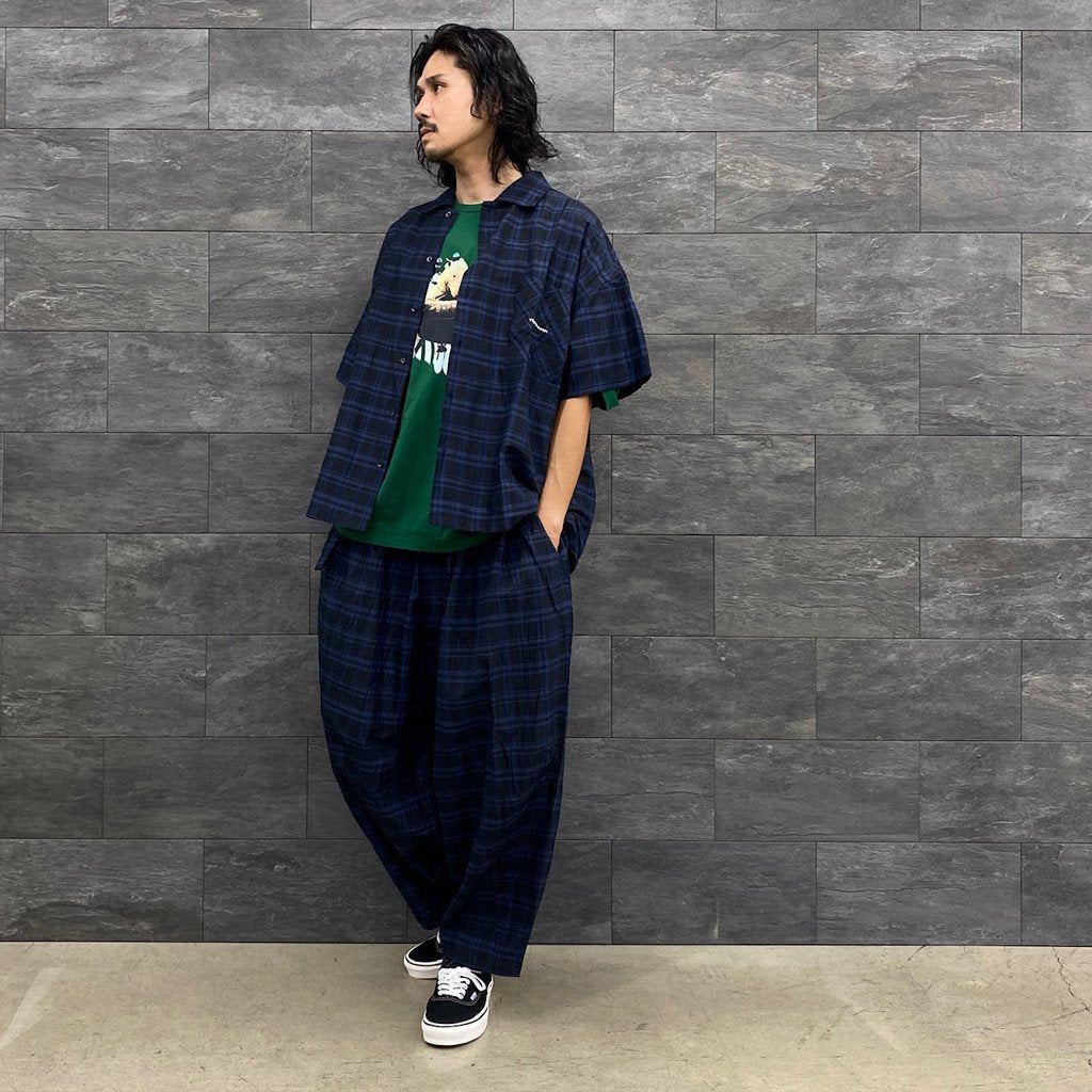 FURROW SHIRT #BLUE PLAID [SU23-S02] _ TIGHTBOOTH PRODUCTION