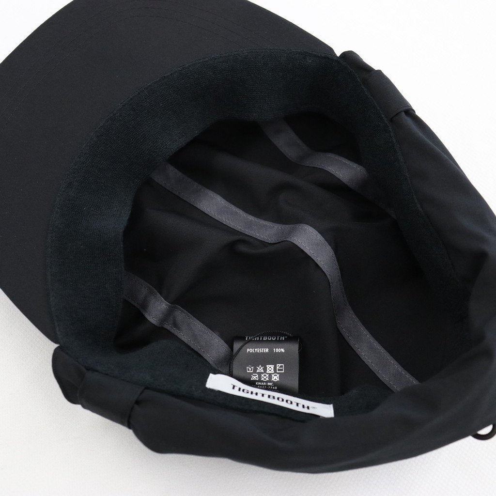 SUNSHADE CAMP CAP #BLACK [SU23-H08] _ TIGHTBOOTH PRODUCTION