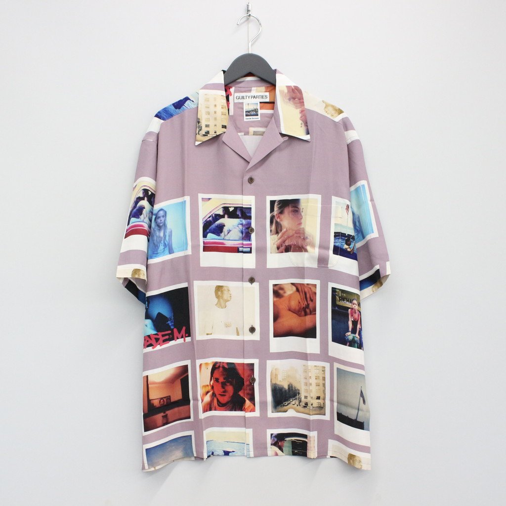 DAVIDE SORRENTI | S/S HAWAIIAN SHIRT -TYPE 1- #PURPLE [DAVIDESORRENTI-WM-HI03]