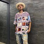 DAVIDE SORRENTI | S/S HAWAIIAN SHIRT -TYPE 1- #PURPLE [DAVIDESORRENTI-WM-HI03]