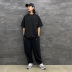 LIGHTWEIGHT BALLOON CROPPED PANTS #BLACK [FST03232M0003]