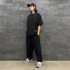 LIGHTWEIGHT BALLOON CROPPED PANTS #BLACK [FST03232M0003]
