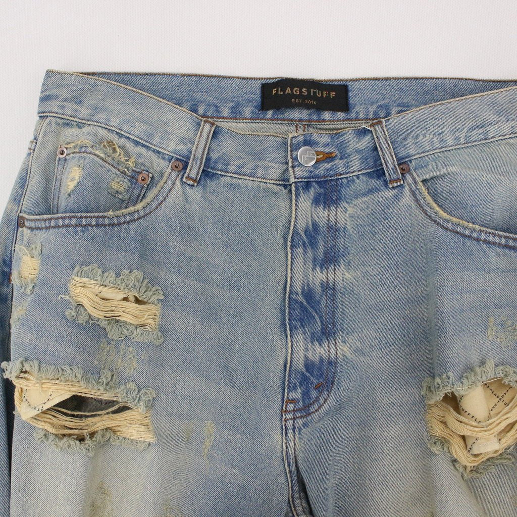 DENIM BORO BAGGIE PANTS #INDIGO [23AW-FS-17/FS1266]