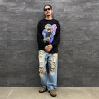 DENIM BORO BAGGIE PANTS #INDIGO [23AW-FS-17/FS1266]