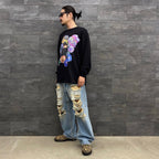 DENIM BORO BAGGIE PANTS #INDIGO [23AW-FS-17/FS1266]