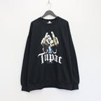 TUPAC | CREW NECK SWEAT SHIRT #BLACK [TUPAC-WM-SS04]