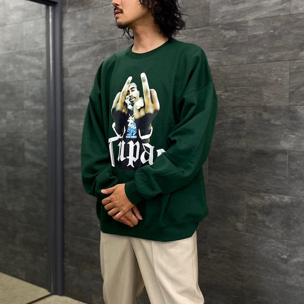 TUPAC | 圓領運動衫#綠 [TUPAC-WM-SS04]