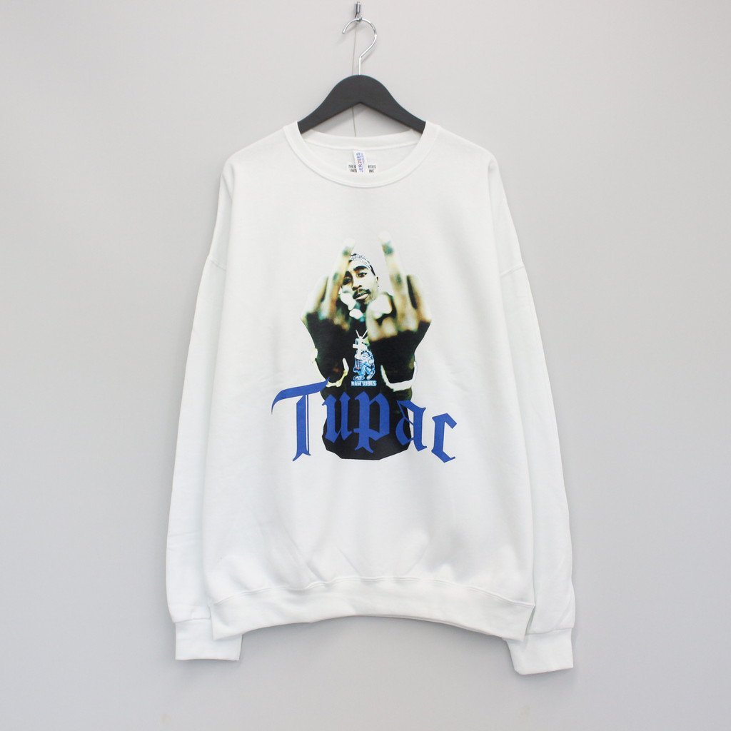 TUPAC | 圓領運動衫#白色 [TUPAC-WM-SS04]