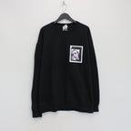 DAVIDE SORRENTI | CREW NECK SWEAT SHIRT -TYPE 2- #BLACK [DAVIDESORRENTI-WM-SS07]