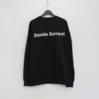 DAVIDE SORRENTI | CREW NECK SWEAT SHIRT -TYPE 2- #BLACK [DAVIDESORRENTI-WM-SS07]