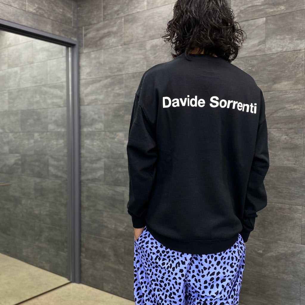 DAVIDE SORRENTI | CREW NECK SWEAT SHIRT -TYPE 2- #BLACK