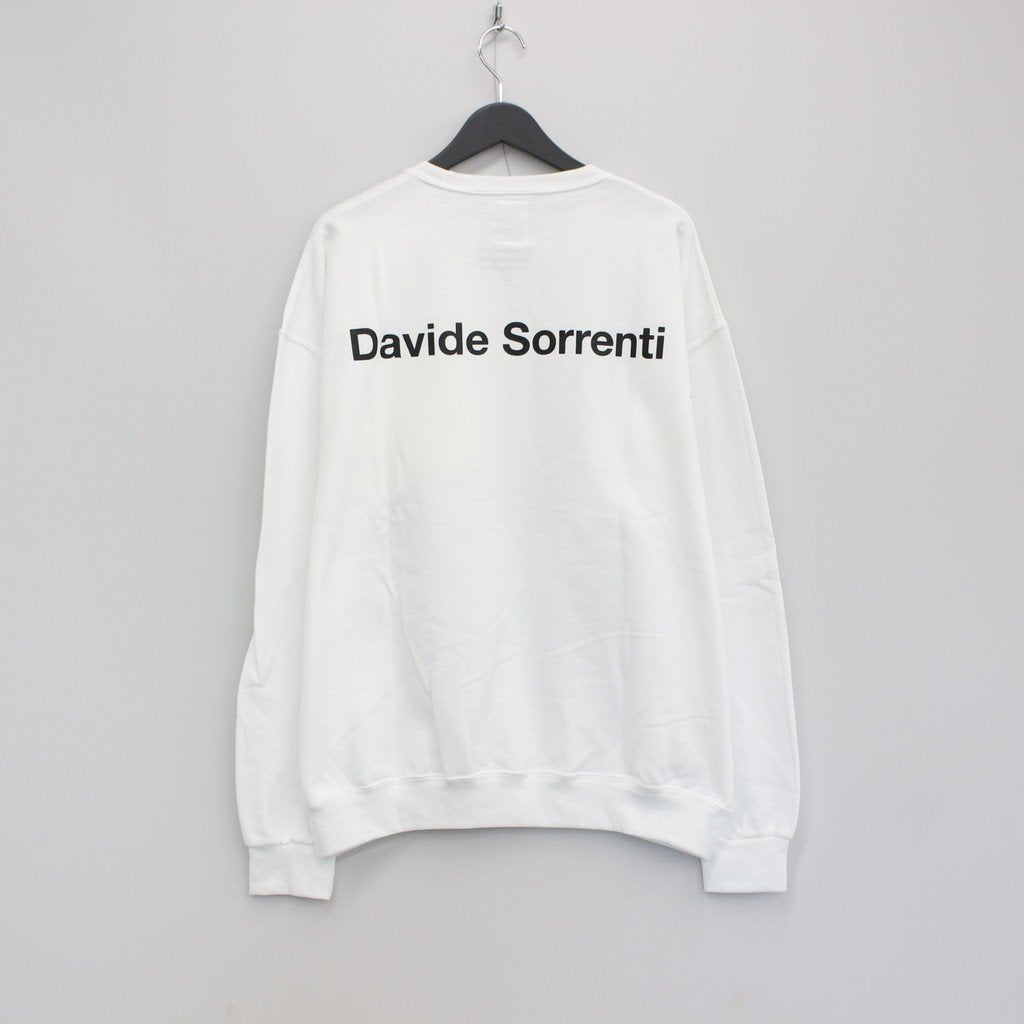 DAVIDE SORRENTI | CREW NECK SWEAT SHIRT -TYPE 2- #WHITE [DAVIDESORRENTI-WM-SS07]