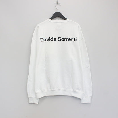 DAVIDE SORRENTI | CREW NECK SWEAT SHIRT -TYPE 2- #WHITE [DAVIDESORRENTI-WM-SS07]