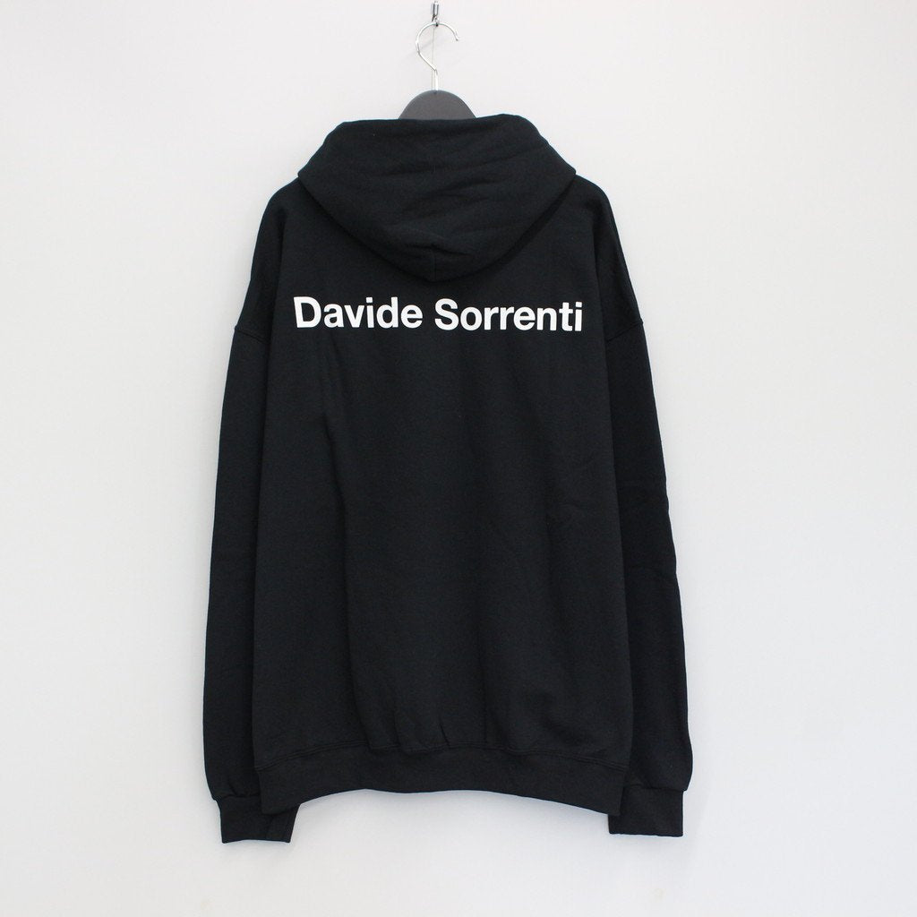 DAVIDE SORRENTI | PULLOVER HOODED SWEAT SHIRT -TYPE 2- #BLACK [DAVIDESORRENTI-WM-SS05]