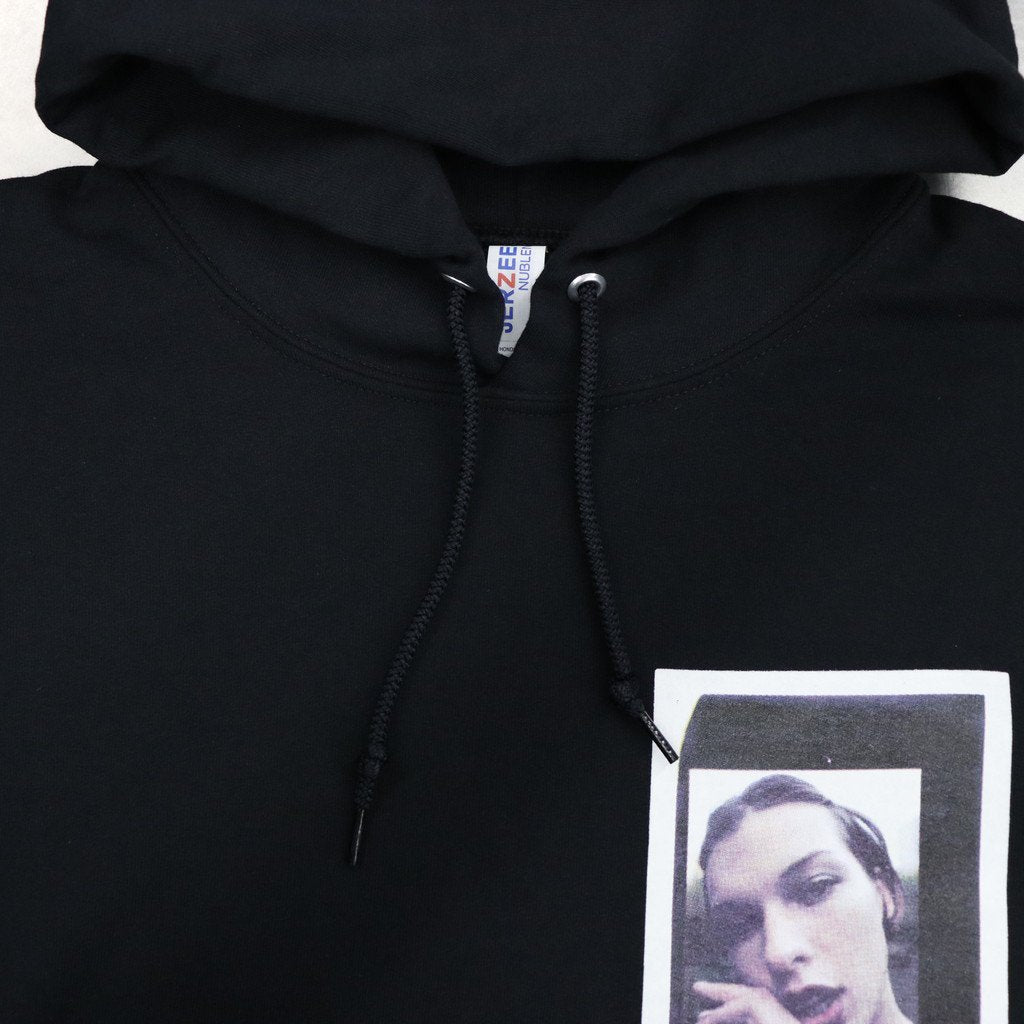 DAVIDE SORRENTI | PULLOVER HOODED SWEAT SHIRT -TYPE 2- #BLACK