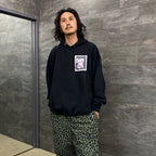 DAVIDE SORRENTI | PULLOVER HOODED SWEAT SHIRT -TYPE 2- #BLACK [DAVIDESORRENTI-WM-SS05]