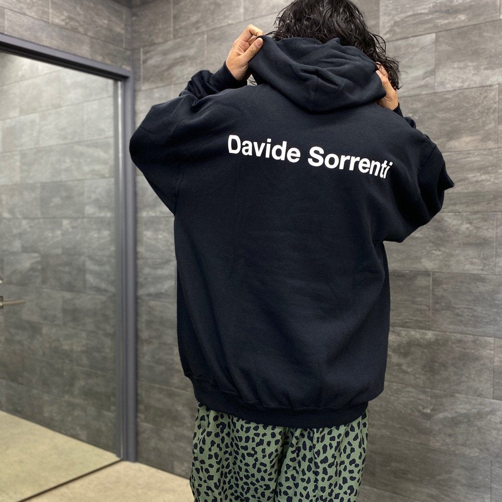 DAVIDE SORRENTI | PULLOVER HOODED SWEAT SHIRT -TYPE 2- #BLACK [DAVIDESORRENTI-WM-SS05]