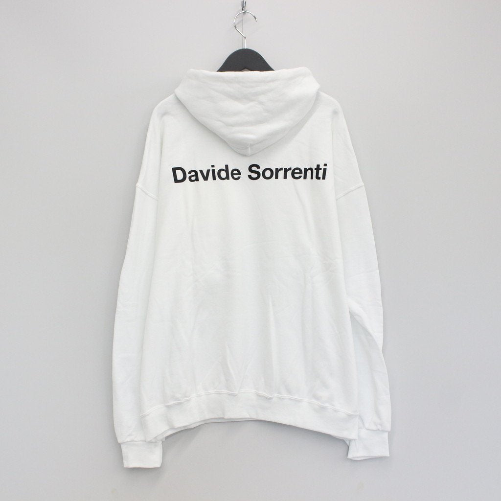 DAVIDE SORRENTI | PULLOVER HOODED SWEAT SHIRT -TYPE 2- #WHITE  [DAVIDESORRENTI-WM-SS05]