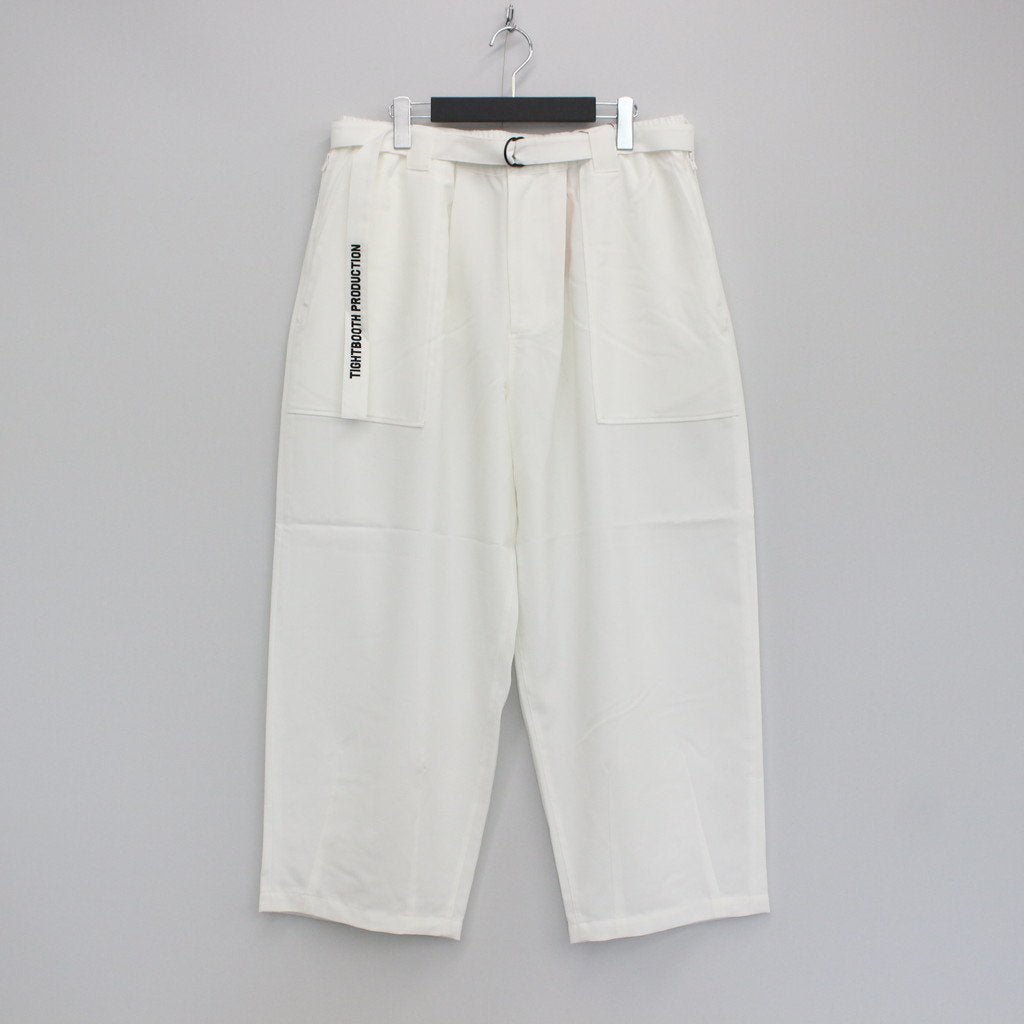 BAKER BAGGY SLACKS #WHITE [SU23-B06]