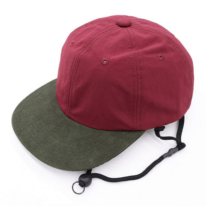 TECH 6PANEL CAP 2TONE #BURGUNDY [BC-53023W]