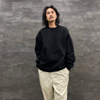 高科技衛衣圓領自由袖 #黑色 [BE-50023W]