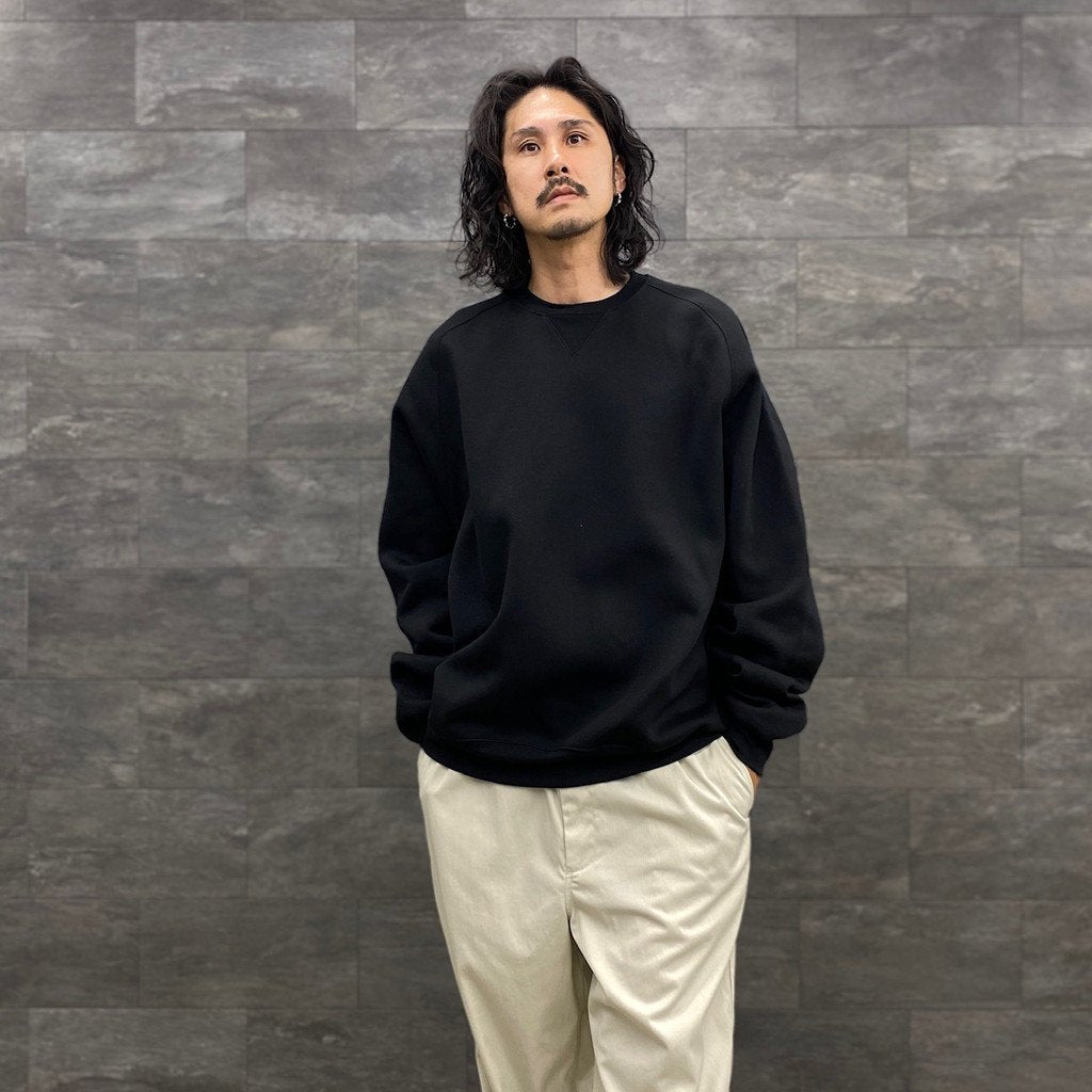 高科技衛衣圓領自由袖 #黑色 [BE-50023W]