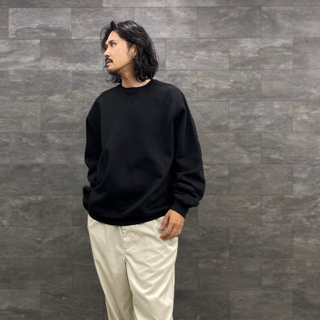 高科技衛衣圓領自由袖 #黑色 [BE-50023W]