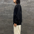 高科技衛衣圓領自由袖 #黑色 [BE-50023W]