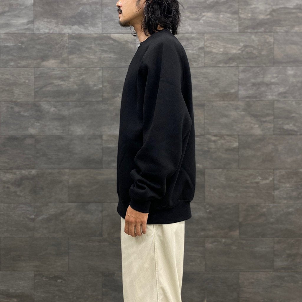 高科技衛衣圓領自由袖 #黑色 [BE-50023W]