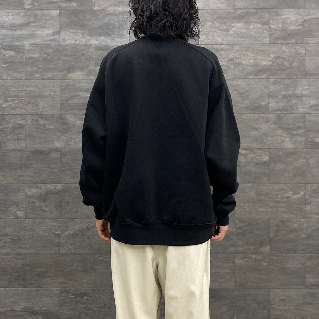 高科技衛衣圓領自由袖 #黑色 [BE-50023W]