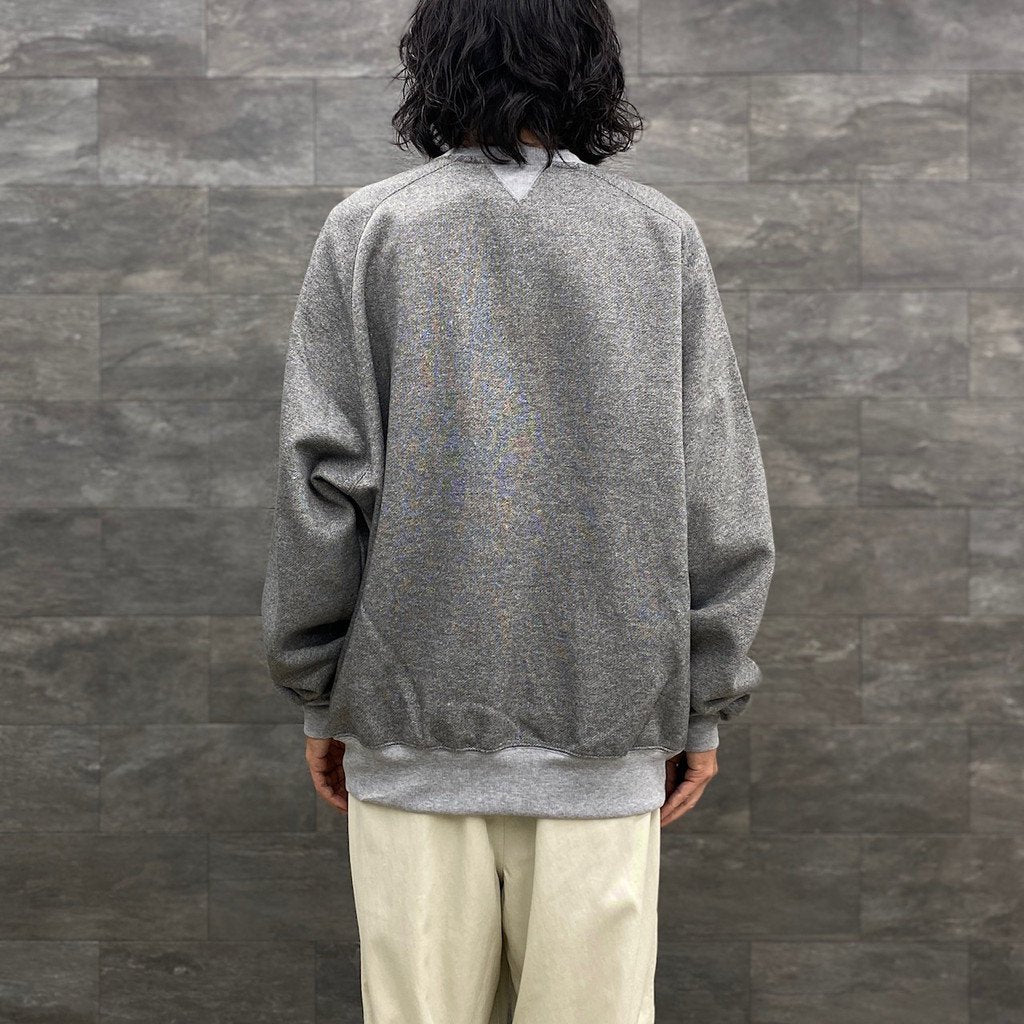 TECH SWEAT CREW FREEDOM SLEEVE #SALT PEPPER [BE-50023W]