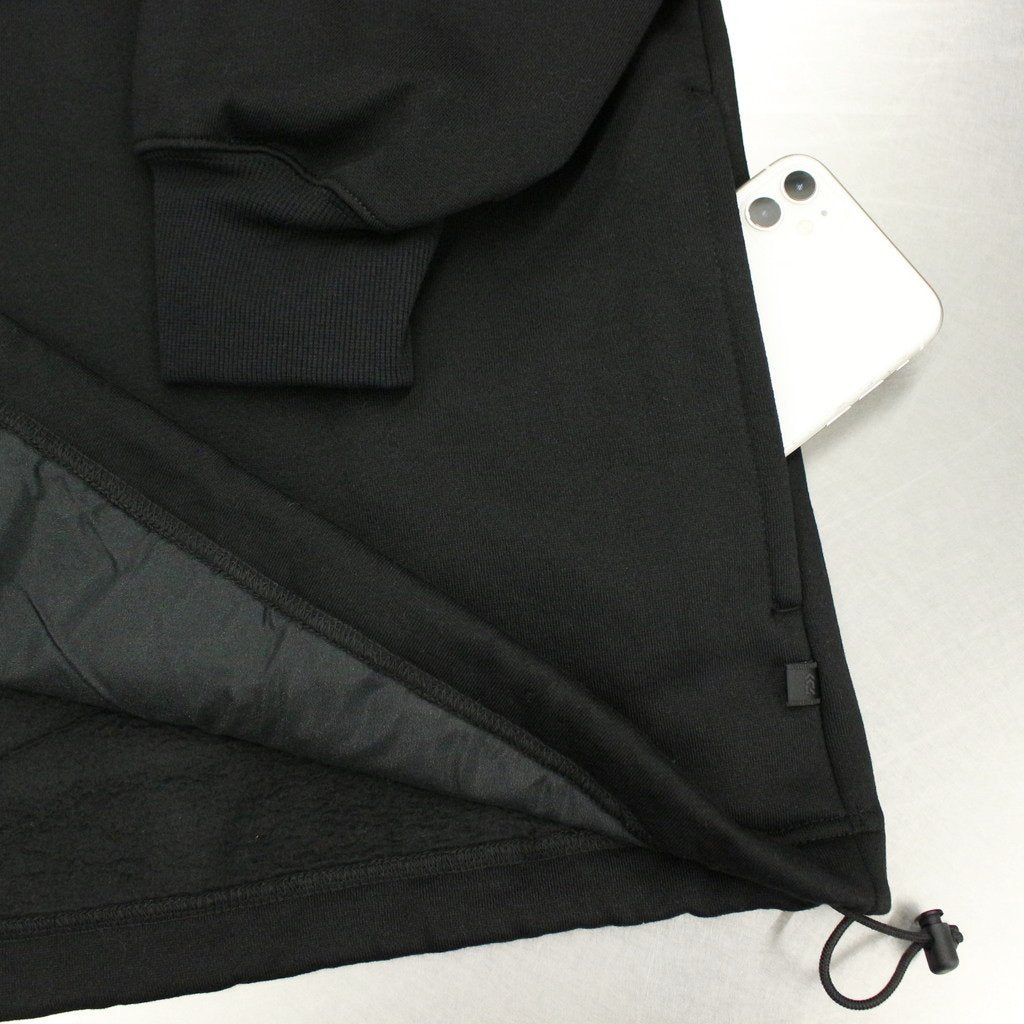 科技感衛衣連帽派克大衣 #黑色 [BE-53023W]