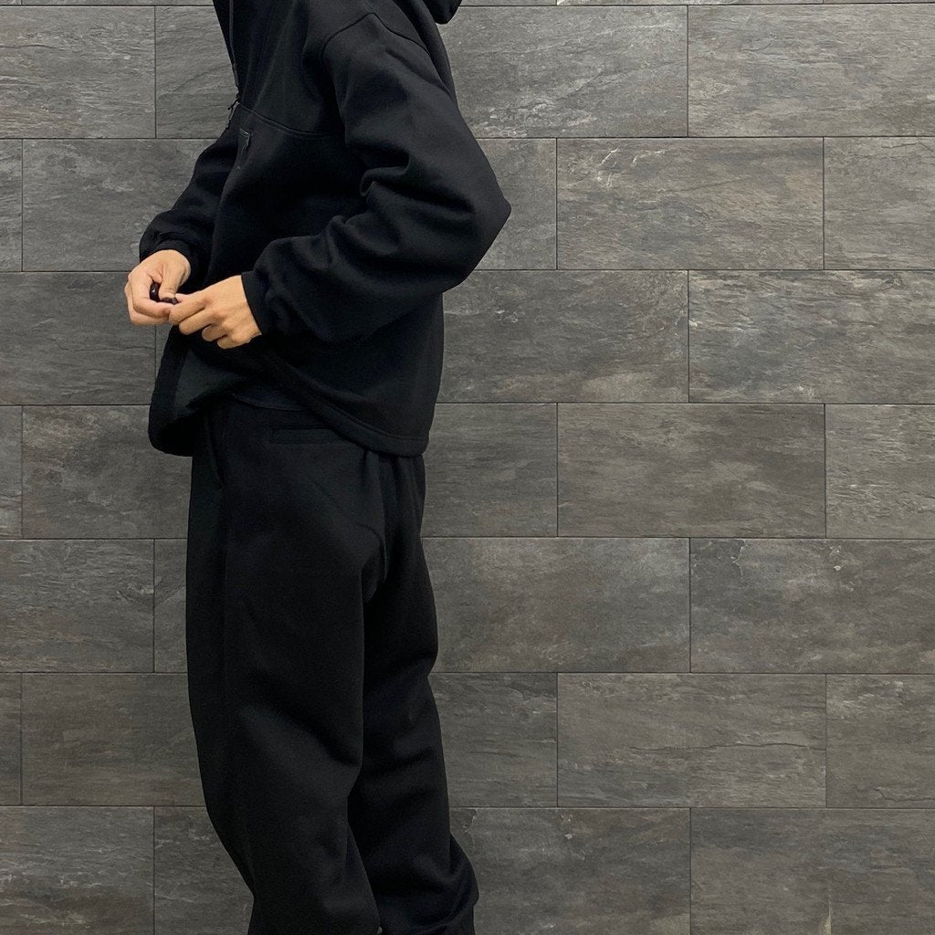 科技感衛衣連帽派克大衣 #黑色 [BE-53023W]