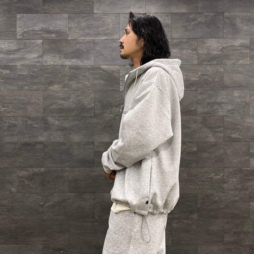 TECH SWEAT ANORAK PARKA #HEATHER GRAY [BE-53023W]
