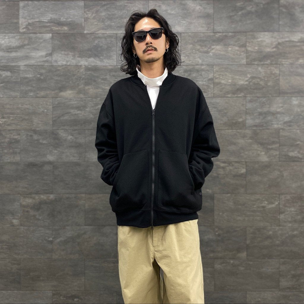 TECH SWEAT CARDIGAN #BLACK [BE-54023W]