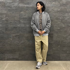 TECH SWEAT CARDIGAN #SALT PEPPER [BE-54023W]