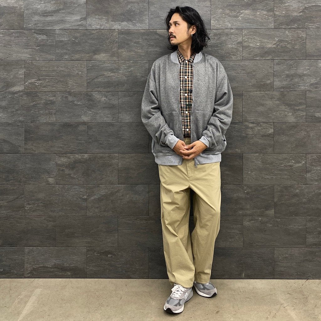 TECH SWEAT CARDIGAN #SALT PEPPER [BE-54023W]