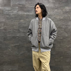 TECH SWEAT CARDIGAN #SALT PEPPER [BE-54023W]