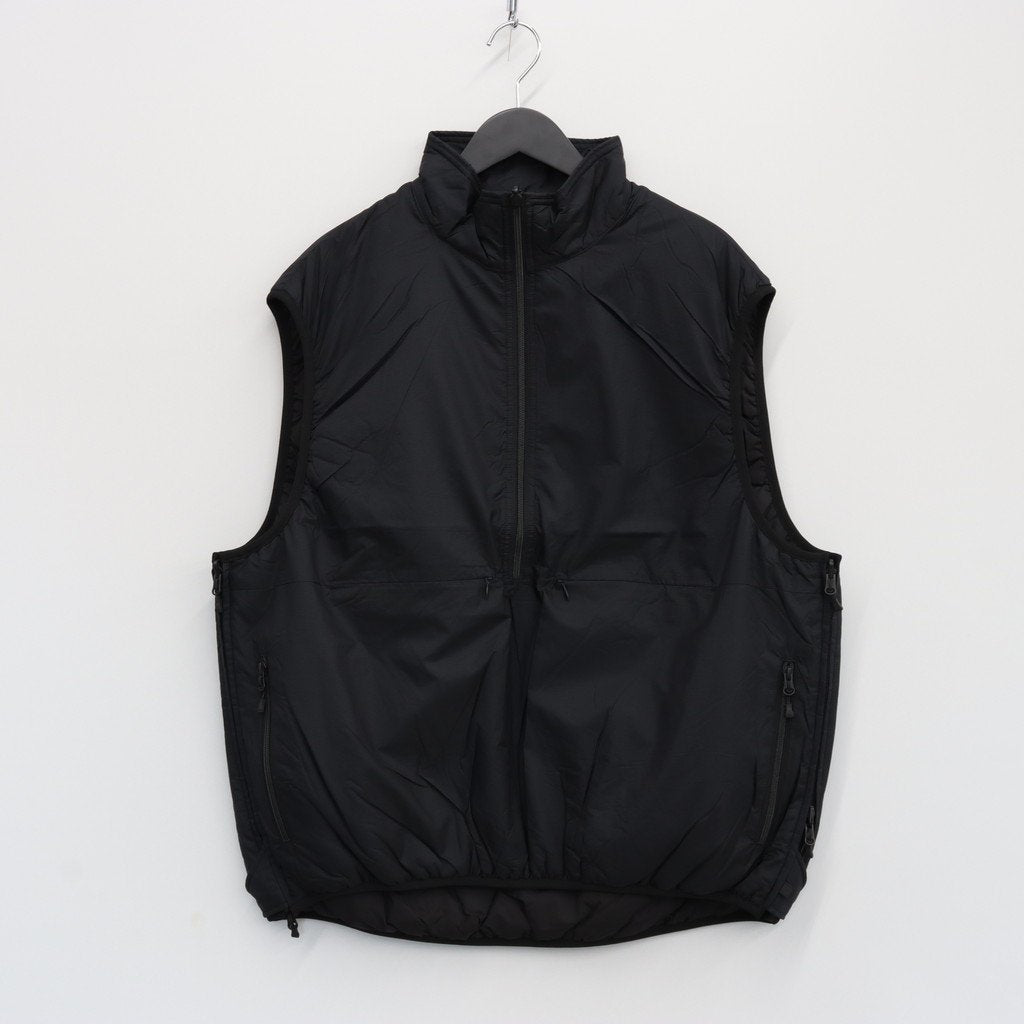 科技雙面套頭蓬鬆馬甲 #黑色 [BJ-23023W]