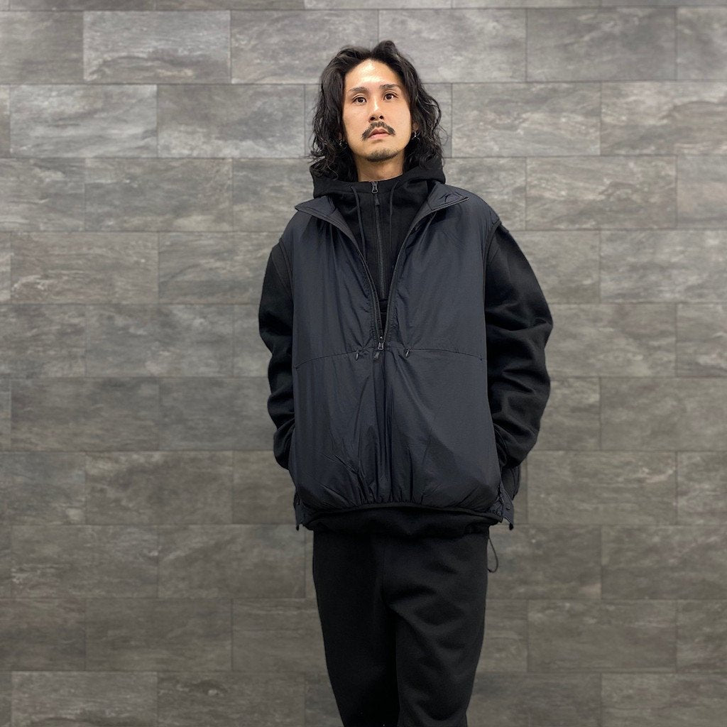 TECH REVERSIBLE PULLOVER PUFF VEST #BLACK [BJ-23023W]