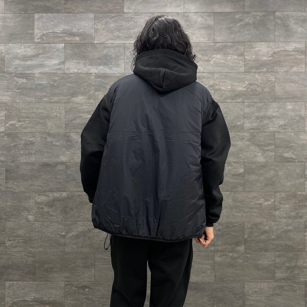 TECH REVERSIBLE PULLOVER PUFF VEST #BLACK [BJ-23023W]