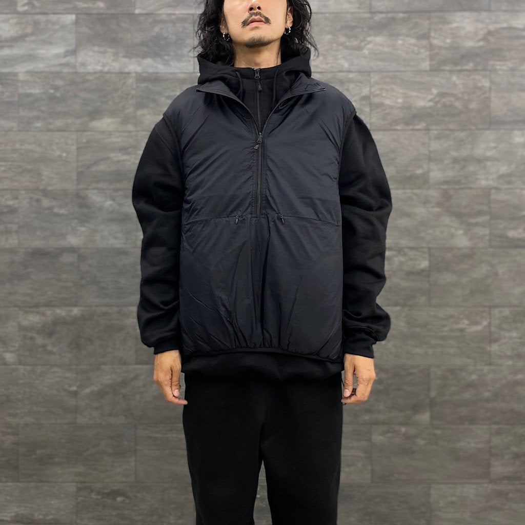 TECH REVERSIBLE PULLOVER PUFF VEST #BLACK [BJ-23023W]
