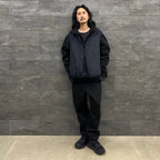 TECH REVERSIBLE PULLOVER PUFF VEST #BLACK [BJ-23023W]