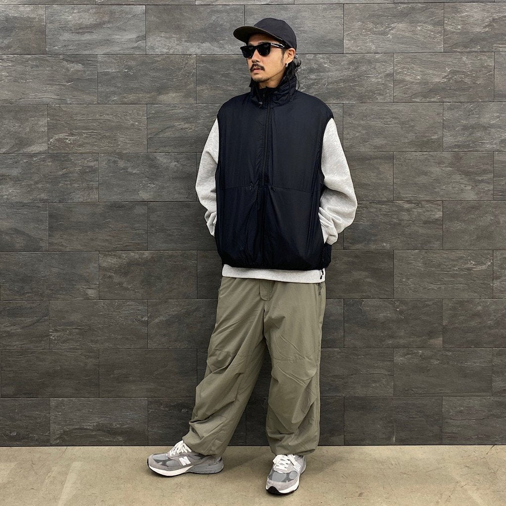 TECH REVERSIBLE PULLOVER PUFF VEST #BLACK [BJ-23023W]