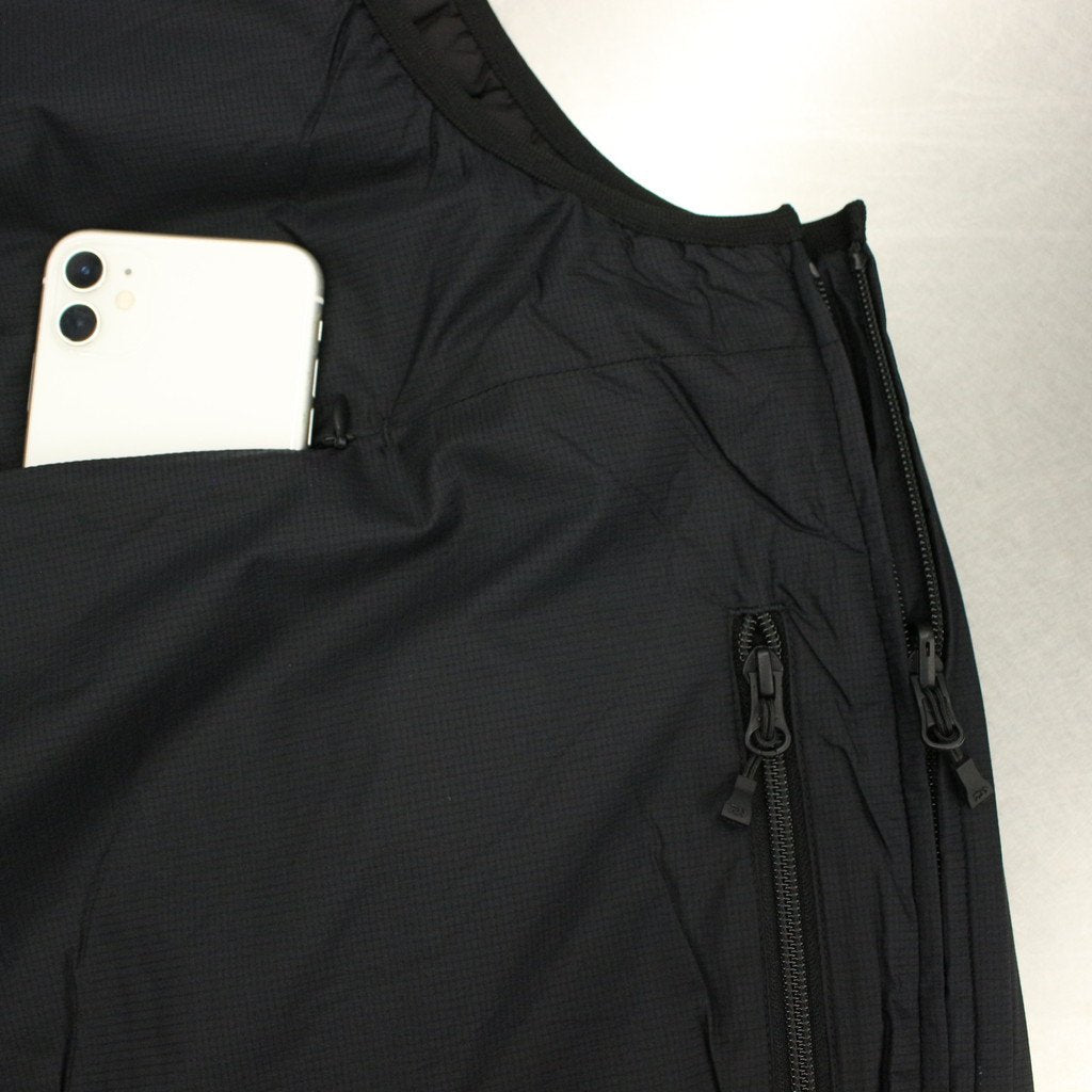 TECH REVERSIBLE PULLOVER PUFF VEST #BLACK [BJ-23023W]