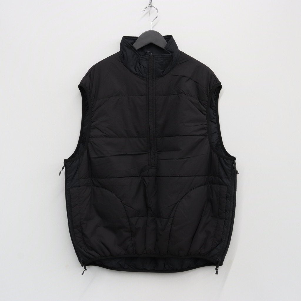 TECH REVERSIBLE PULLOVER PUFF VEST #BLACK [BJ-23023W]
