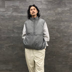 科技雙面套頭蓬鬆馬甲 #灰色 [BJ-23023W]