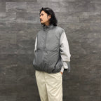 科技雙面套頭蓬鬆馬甲 #灰色 [BJ-23023W]